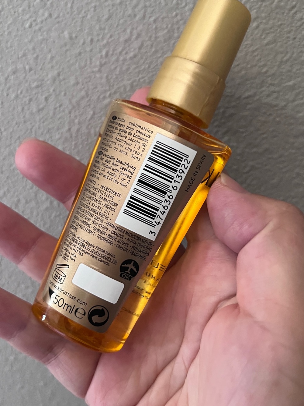 New! Elixir Ultime L'Huile Originale Nourishing Hair Oil - - Picture 2 of 2